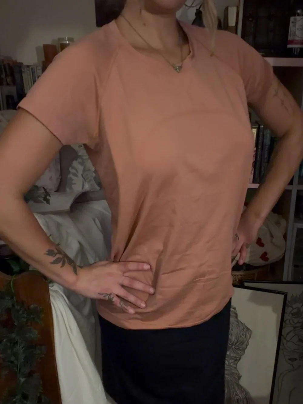 Lululemon pink short sleeve top